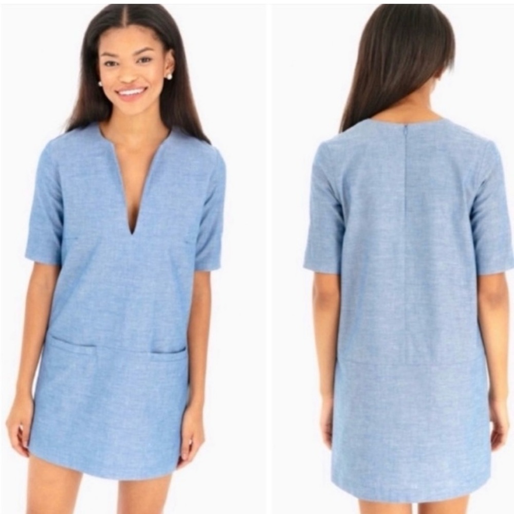 emerson fry chambray shift dress